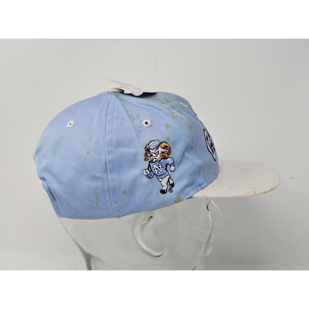 VINTAGE North Carolina Tar Heels Hat Cap Snap Back Mens One Size NCAA Football